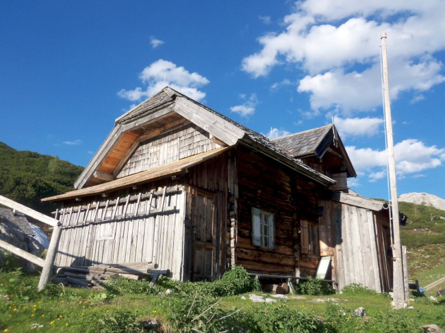 Seewand klettersteig, vrchol Auser Schonbichl 1785m, Rakousko, Solná komora, Dachstein, Alpy