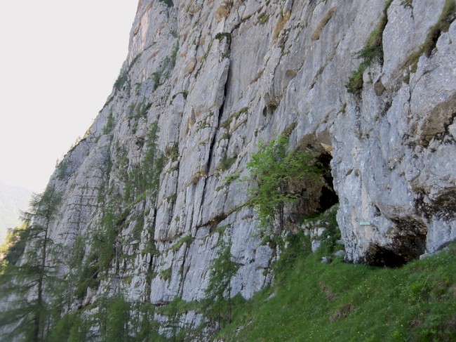 Seewand klettersteig, horní část, Rakousko, Solná komora, Dachstein, Alpy