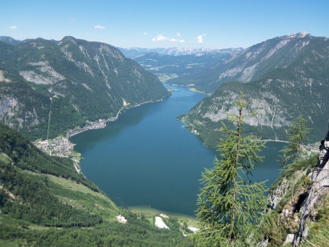 Seewand klettersteig, horní část, Rakousko, Solná komora, Dachstein, Alpy