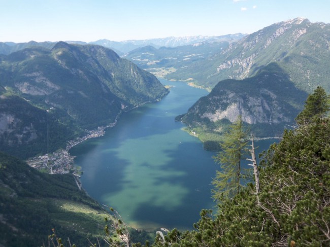 Seewand klettersteig, horní část, Rakousko, Solná komora, Dachstein, Alpy