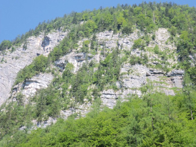 Výstup Echernwand klettersteig, Hallstat, Rakousko, Solná komora, Dachstein, Alpy