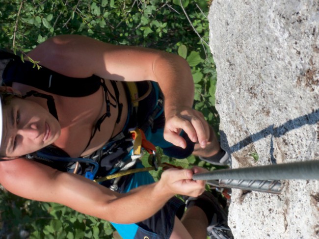 Výstup Echernwand klettersteig, Hallstat, Rakousko, Solná komora, Dachstein, Alpy