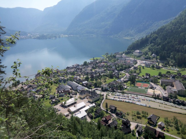 Výstup Echernwand klettersteig, Hallstat, Rakousko, Solná komora, Dachstein, Alpy