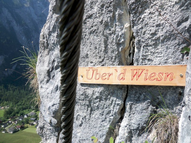 Výstup Echernwand klettersteig, Hallstat, Rakousko, Solná komora, Dachstein, Alpy