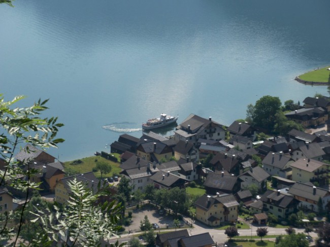 Výstup Echernwand klettersteig, Hallstat, Rakousko, Solná komora, Dachstein, Alpy