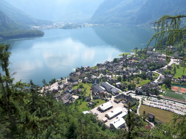 Výstup Echernwand klettersteig, Hallstat, Rakousko, Solná komora, Dachstein, Alpy