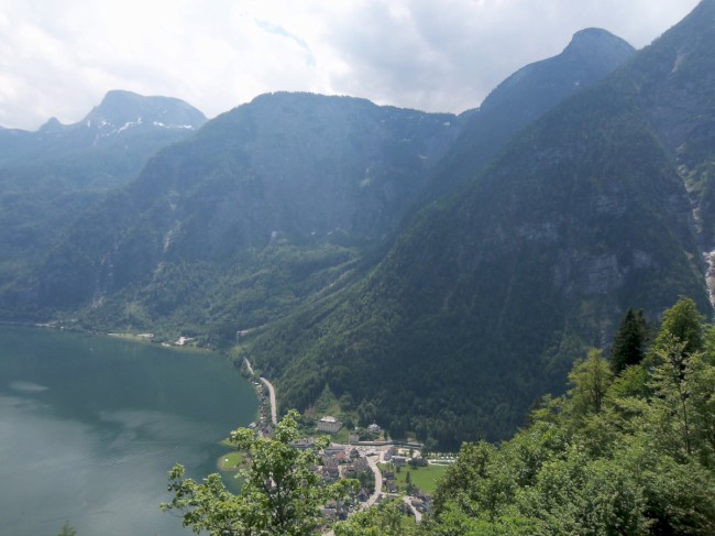 Sestup Echernwand klettersteig, Hallstat, Rakousko, Solná komora, Dachstein, Alpy