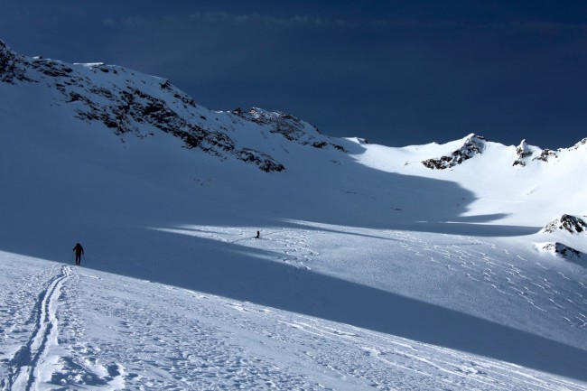 Vrchol Längentaler Weißer Kogel 3218m, Stubaiské Alpy, Rakoukso