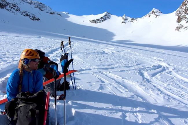 Vrchol Längentaler Weißer Kogel 3218m, Stubaiské Alpy, Rakoukso