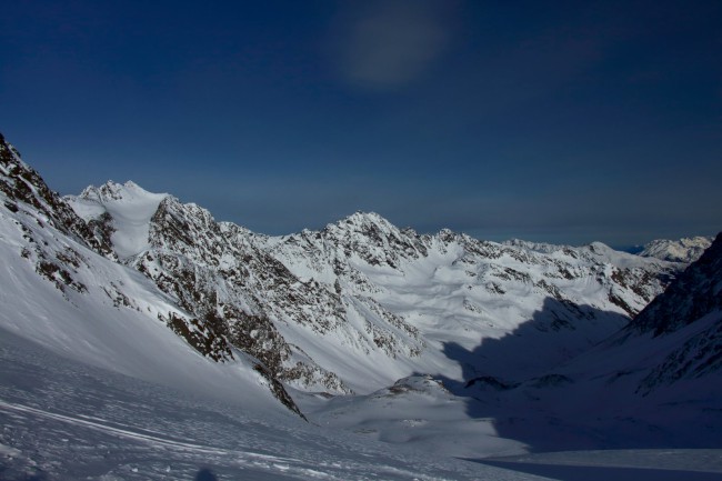 Vrchol Längentaler Weißer Kogel 3218m, Stubaiské Alpy, Rakoukso