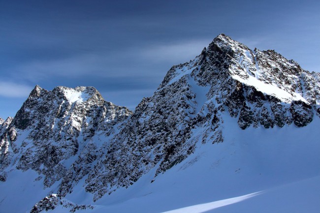 Vrchol Längentaler Weißer Kogel 3218m, Stubaiské Alpy, Rakoukso