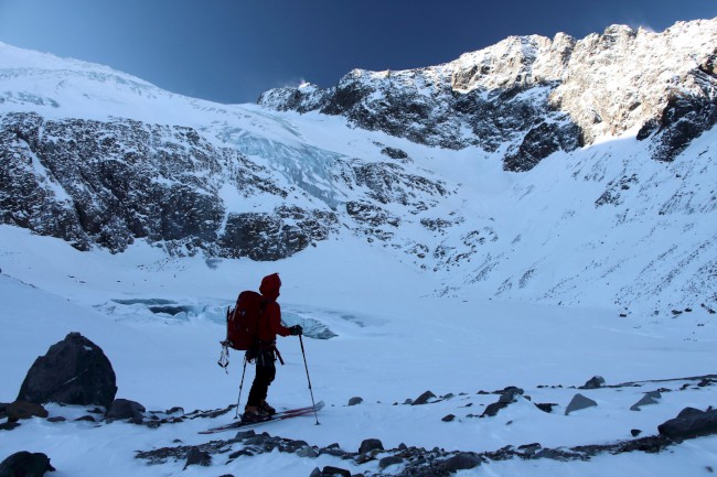 Výstup na Zuckerhütl (3507 m), Stubaiské Alpy, Rakousko