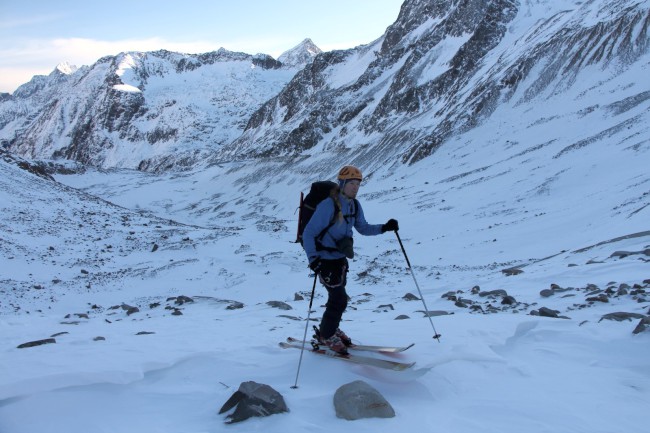 Výstup na Zuckerhütl (3507 m), Stubaiské Alpy, Rakousko
