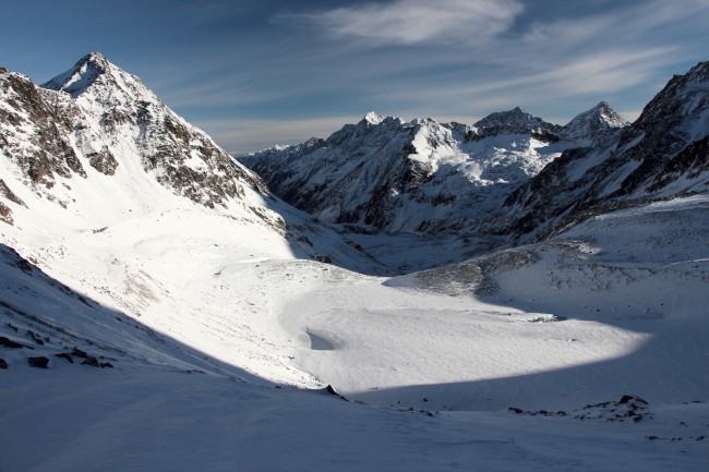 Výstup na Zuckerhütl (3507 m), Stubaiské Alpy, Rakousko