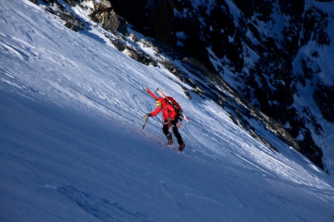 Výstup na Zuckerhütl (3507 m), Stubaiské Alpy, Rakousko