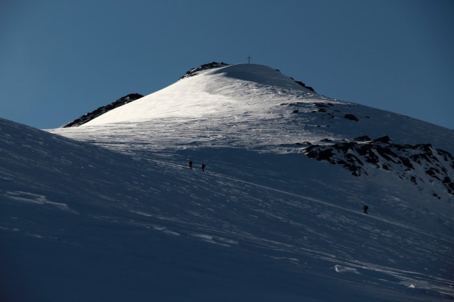 Výstup na Zuckerhütl (3507 m), Stubaiské Alpy, Rakousko