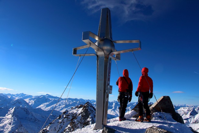 Výstup na Zuckerhütl (3507 m), Stubaiské Alpy, Rakousko
