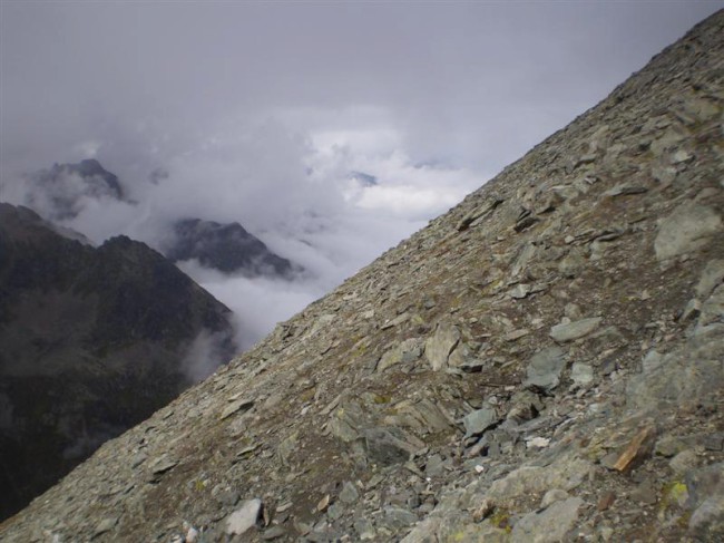 Výstup na Schrankogel (3496 m), Stubaiské Alpy, Tyrolsko, Rakousko