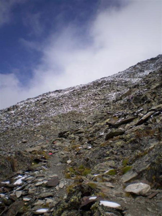 Výstup na Schrankogel (3496 m), Stubaiské Alpy, Tyrolsko, Rakousko