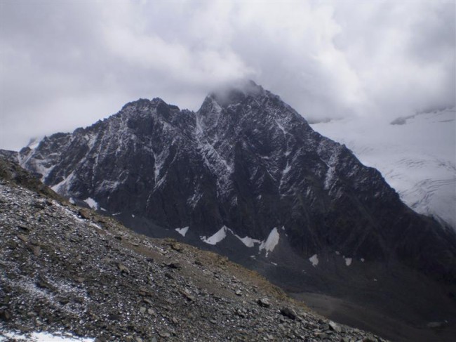 Výstup na Schrankogel (3496 m), Stubaiské Alpy, Tyrolsko, Rakousko