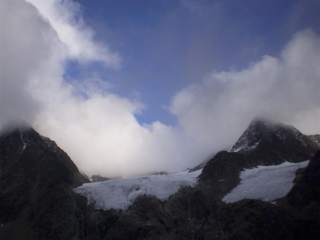 Výstup na Schrankogel (3496 m), Stubaiské Alpy, Tyrolsko, Rakousko