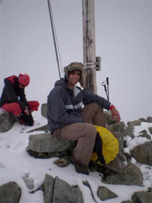 Vrchol Schrankogel (3496 m), Stubaiské Alpy, Tyrolsko, Rakousko