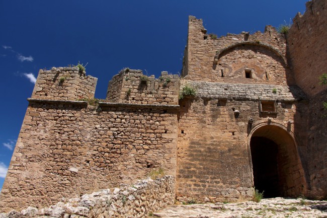 Akrokorinth, pevnost, středověký hrad, Peloponés, Řecko