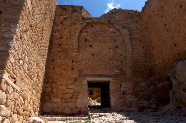 Akrokorinth, pevnost, středověký hrad, Peloponés, Řecko
