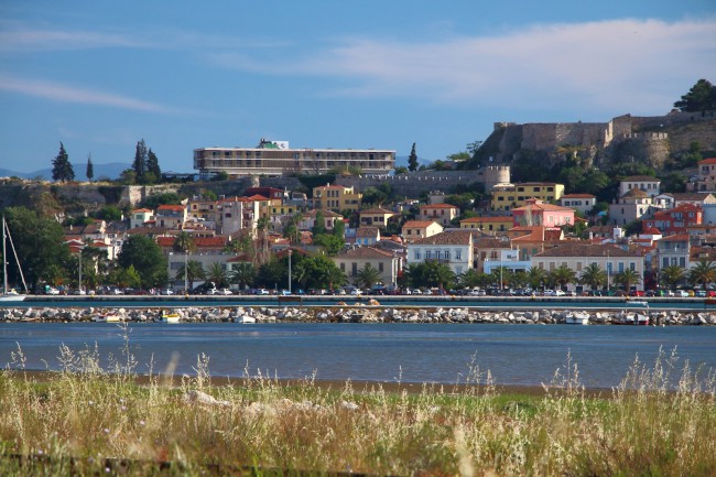 Nafplio, pevnosti Palamidi, Akronafplia, Burdzi, Peloponés, Řecko