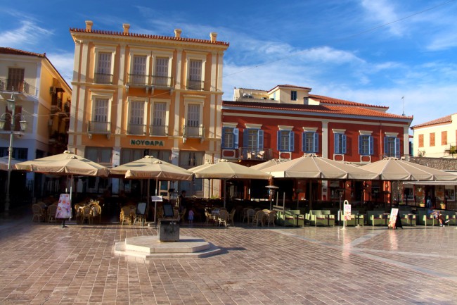 Nafplio, pevnosti Palamidi, Akronafplia, Burdzi, Peloponés, Řecko
