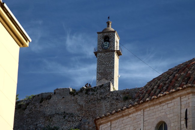 Nafplio, pevnosti Palamidi, Akronafplia, Burdzi, Peloponés, Řecko