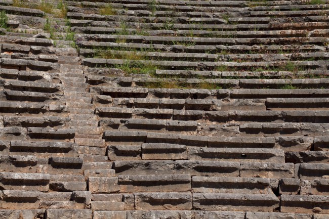 Antické divadlo, stadion, Delfy, Střední Řecko