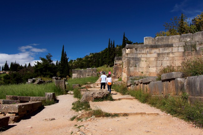 Apollonův chrám, archeologické naleziště, Delfy, Střední Řecko