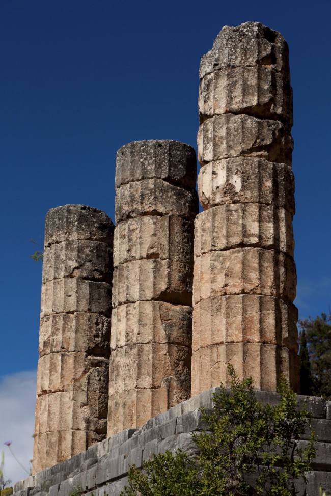 Apollonův chrám, archeologické naleziště, Delfy, Střední Řecko