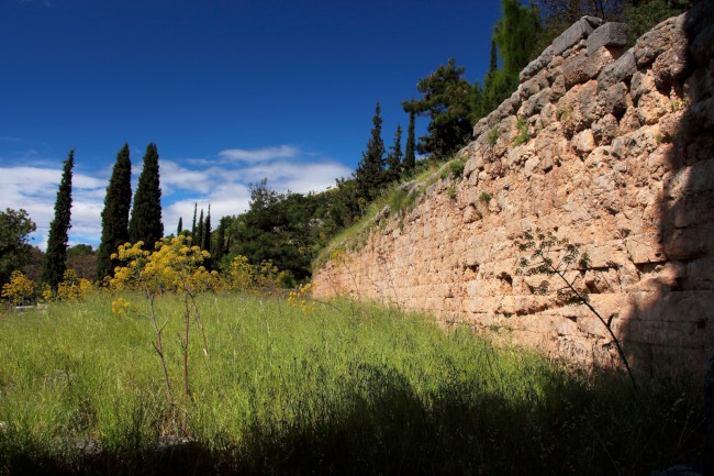 Apollonův chrám, archeologické naleziště, Delfy, Střední Řecko