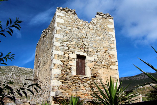 Vatheia, věžové domy, poloostrov Mani Peninsula, Řecko