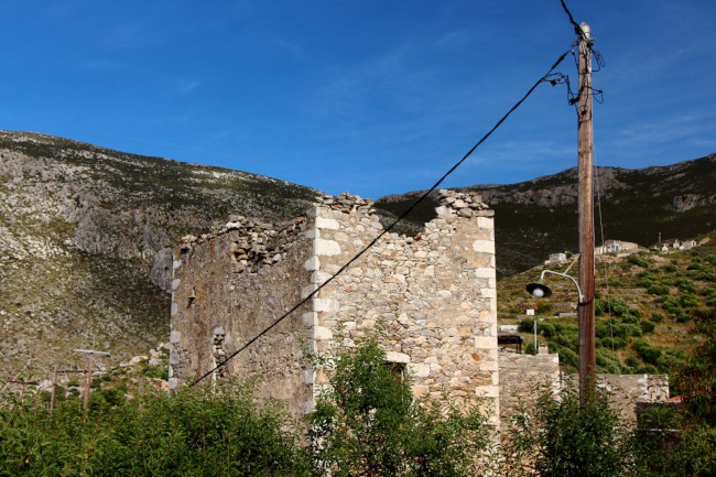 Vatheia, věžové domy, poloostrov Mani Peninsula, Řecko