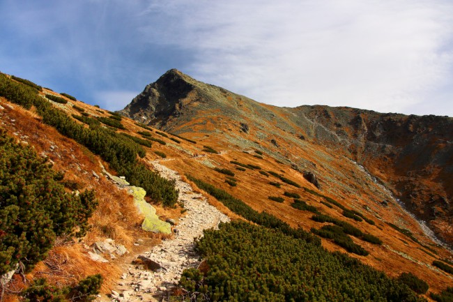 Výstup na horu Kriváň, Vysoké Tatry, Slovensko