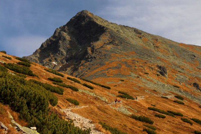 Výstup na horu Kriváň, Vysoké Tatry, Slovensko