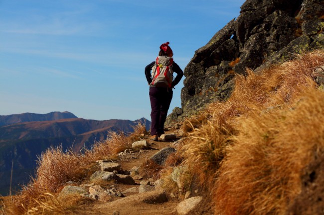 Výstup na horu Kriváň, Vysoké Tatry, Slovensko