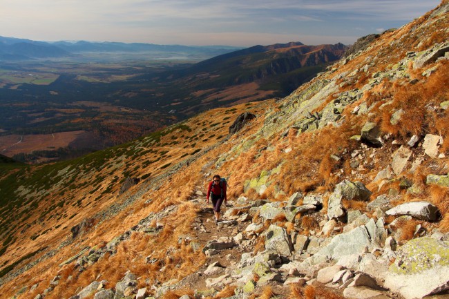 Výstup na horu Kriváň, Vysoké Tatry, Slovensko