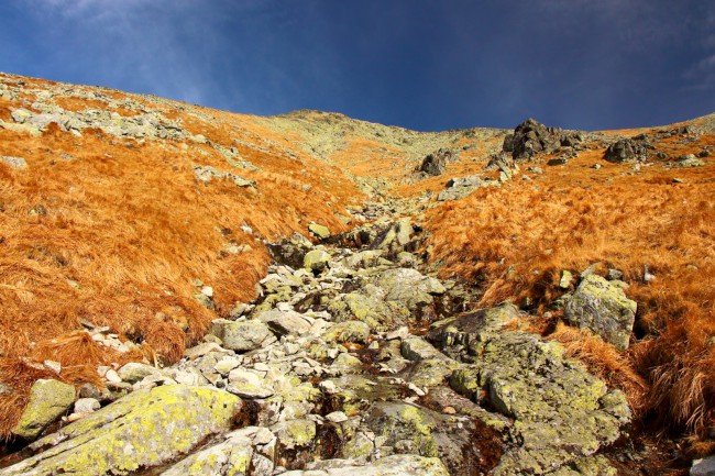 Výstup na horu Kriváň, Vysoké Tatry, Slovensko