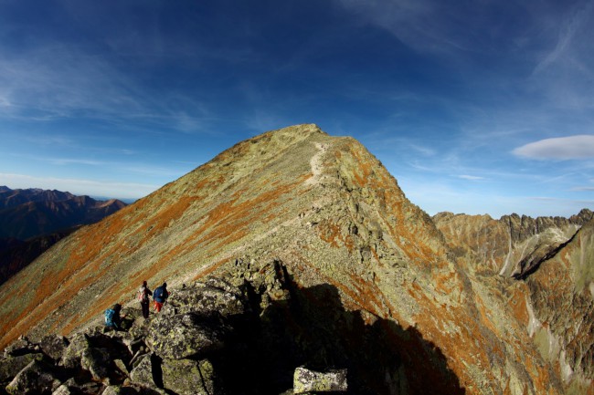 Výstup na horu Kriváň, Vysoké Tatry, Slovensko