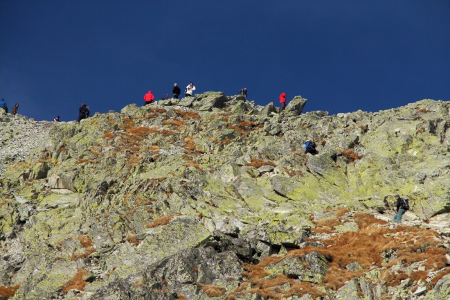 Výstup na horu Kriváň, Vysoké Tatry, Slovensko