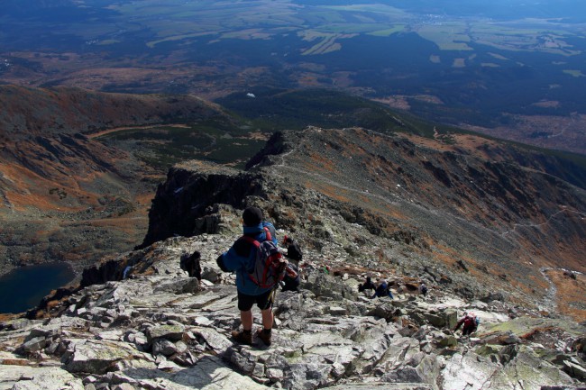 Výstup na horu Kriváň, Vysoké Tatry, Slovensko