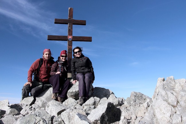 Vrchol hory Kriváň, sestup přes Jamy, Vysoké Tatry, Slovensko