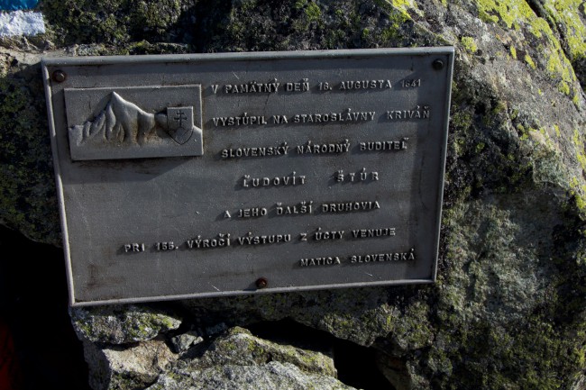 Vrchol hory Kriváň, sestup přes Jamy, Vysoké Tatry, Slovensko