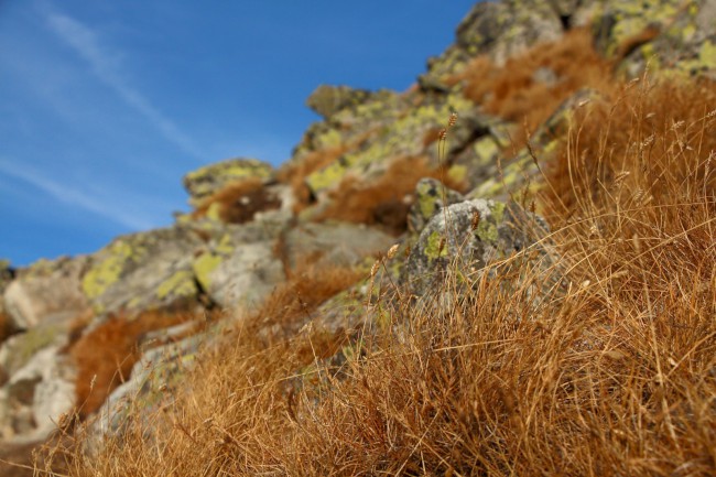 Vrchol hory Kriváň, sestup přes Jamy, Vysoké Tatry, Slovensko