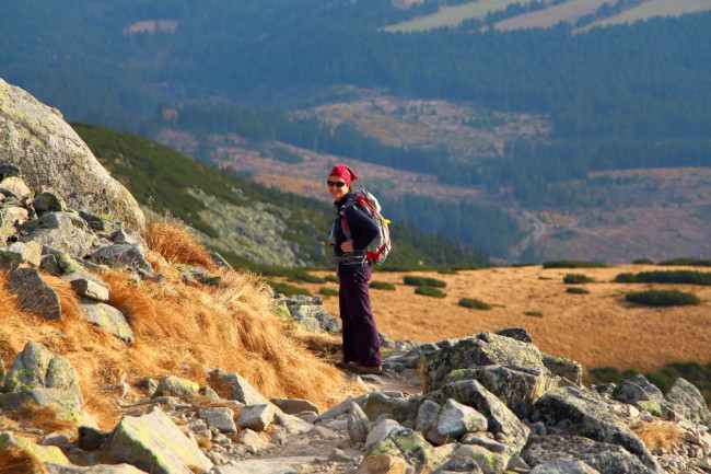 Vrchol hory Kriváň, sestup přes Jamy, Vysoké Tatry, Slovensko