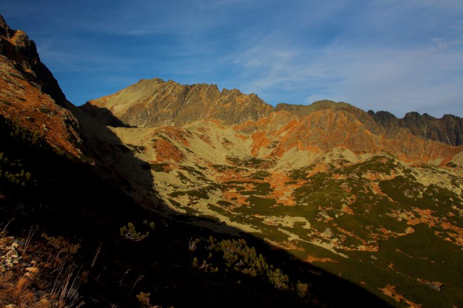 Vrchol hory Kriváň, sestup přes Jamy, Vysoké Tatry, Slovensko